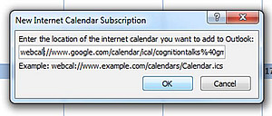 internet calendar subscription